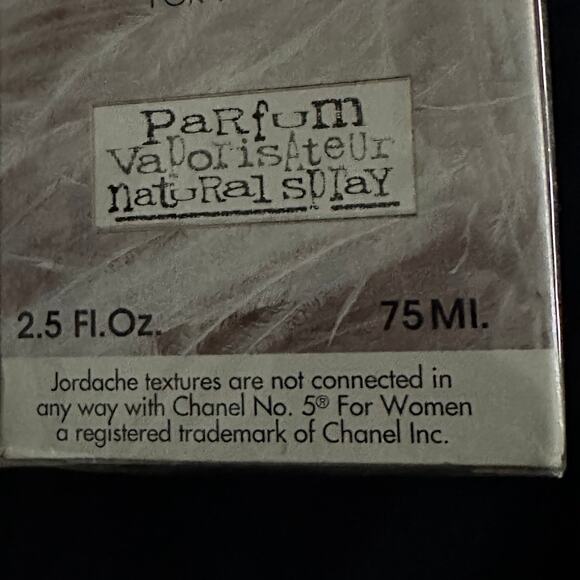 NOS Jordache Textures For Women Chanel No. 5 Parfum 2.5 Ounces - Picture 6 of 6